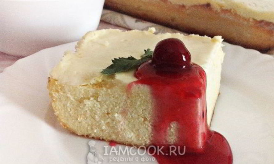 Рецепт творожной запеканки под сметанной заливкой
