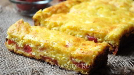 творожная запеканка с черешней