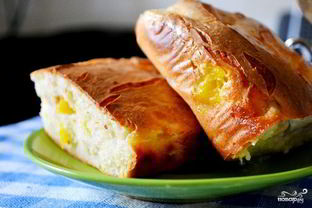 Творожная запеканка с персиками