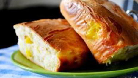 творожная запеканка с персиками