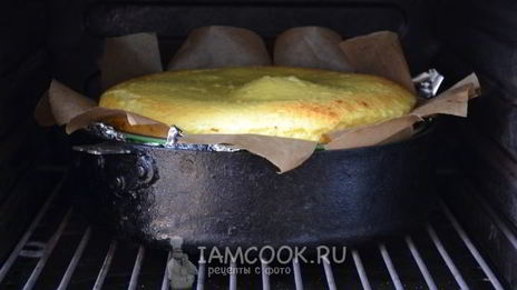 творожная запеканка с вишней