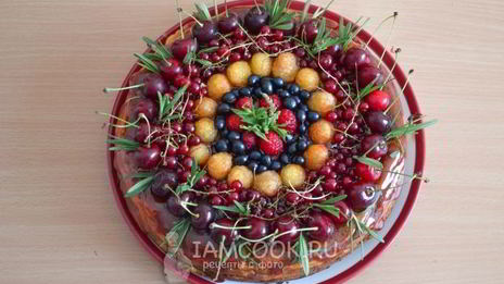 творожная запеканка с вишней