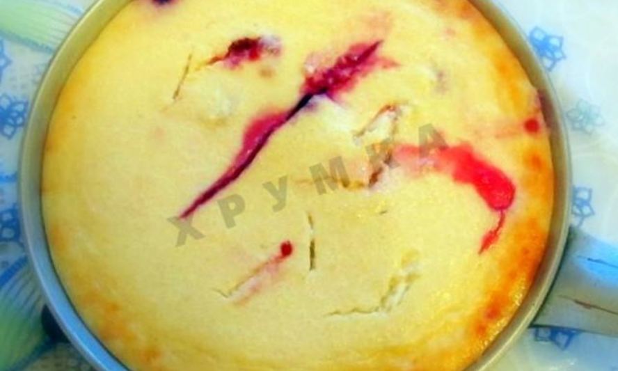 Рецепт творожной запеканки с ягодами под абрикосовым соусом