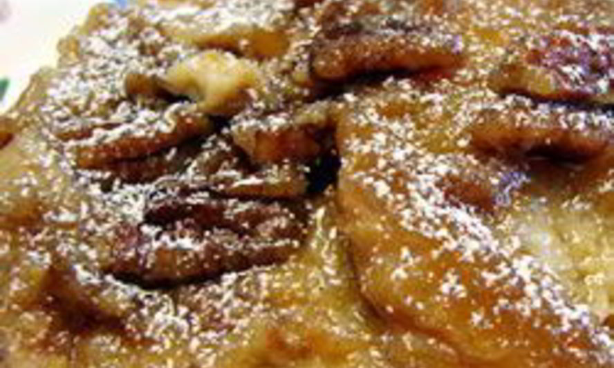 Рецепт утренной хлебной запеканки с медом и орехами