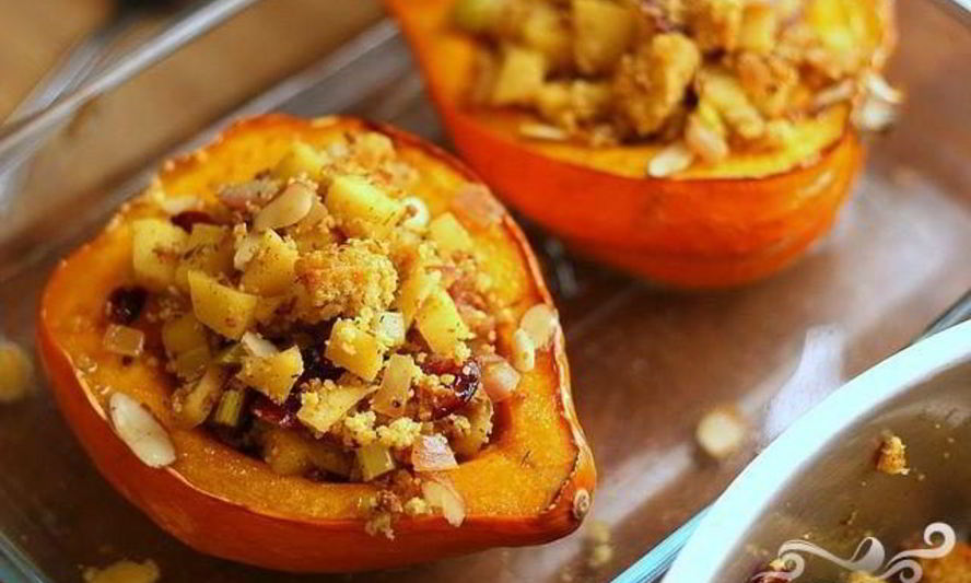 Рецепт яблочно-луковой запеканка в сквоше