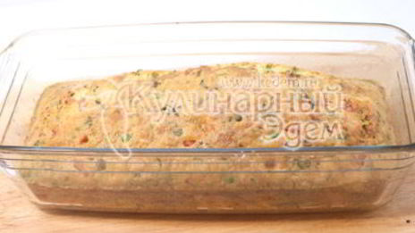 яичная запеканка с овощами и ветчиной