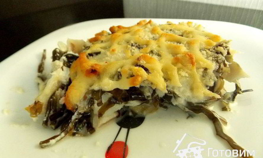 Рецепт запеканки дальневосточной из рыбы с морской капустой