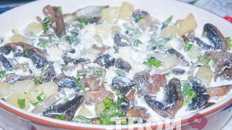 запеканка грибная