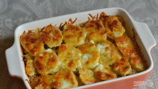 Запеканка из фарша и картошки