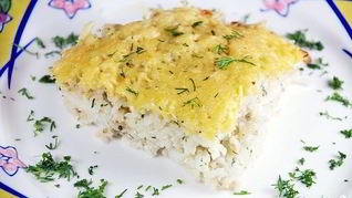 Запеканка из филе рыбы