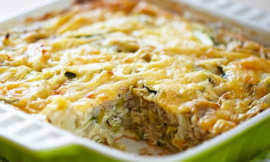 Рецепт запеканки из капусты с куриным фаршем в духовке