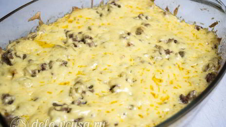 запеканка из макарон с фаршем и сыром