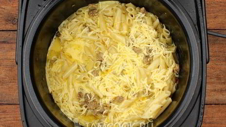 запеканка из макарон с фаршем в мультиварке