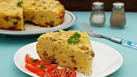 запеканка из макарон с фаршем в мультиварке