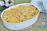 Запеканка из макарон с курицей