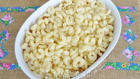 запеканка из макарон с курицей