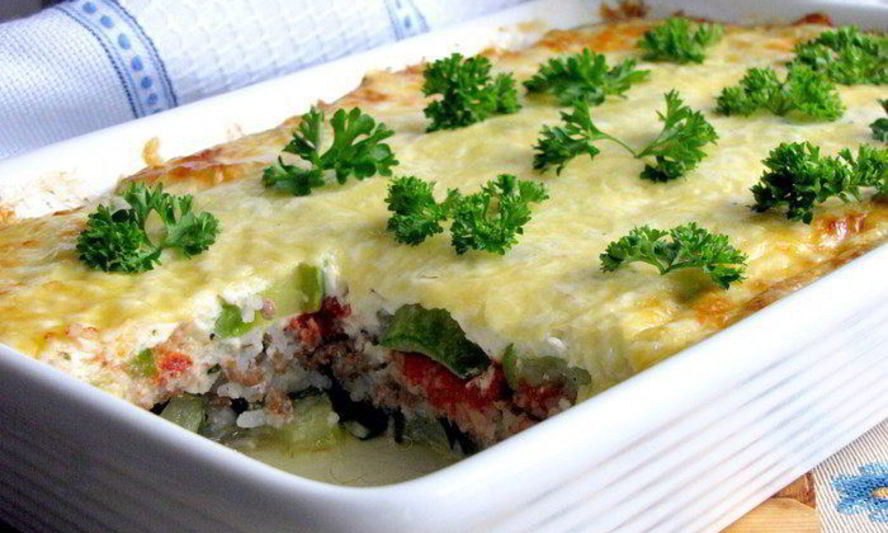 Рецепт запеканки из цукини с рубленным мясом