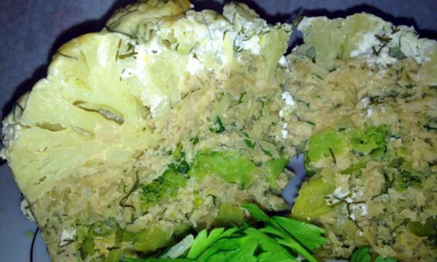 Рецепт запеканки из цветной капусты с брокколи