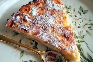 Запеканка из творога с яблоком и бананом