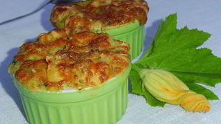 Запеканка кабачково-творожная с курятиной
