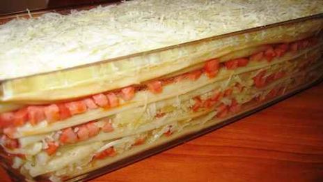 запеканка макаронная с колбасой