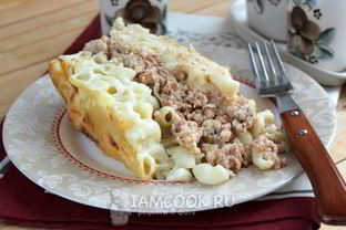 Запеканка Пастицио из макарон с фаршем по-гречески