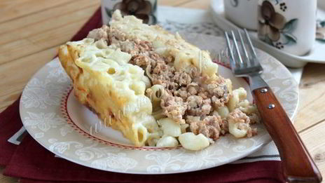 запеканка пастицио из макарон с фаршем по-гречески