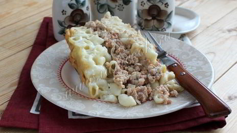 запеканка пастицио из макарон с фаршем по-гречески