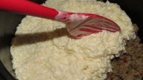 запеканка рисовая с фаршем