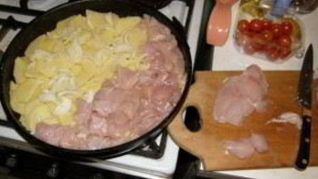 запеканка с картошкой и курицей