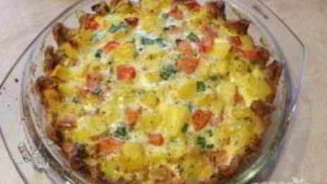 запеканка с корюшкой