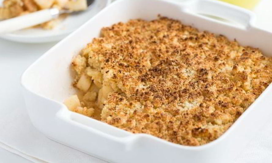 Рецепт запеканки с яблоками и овсянкой