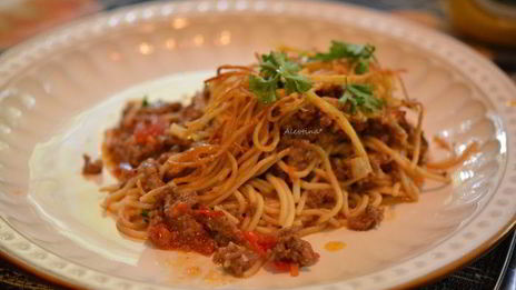 запеканка со спагетти