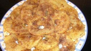 Жареные яблоки в тесте