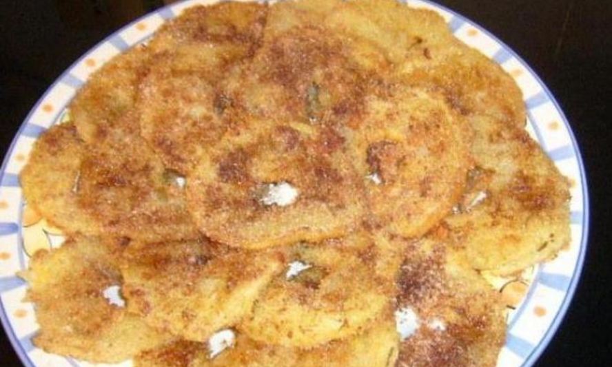 Рецепт жареных яблок в тесте