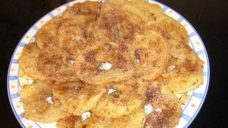 жареные яблоки в тесте