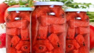 Арбузы в банках на зиму острые