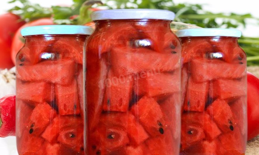 Рецепт арбузов в банках на зиму острые