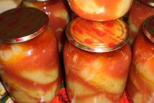 Фаршированные патиссоны на зиму