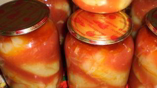 Фаршированные патиссоны на зиму