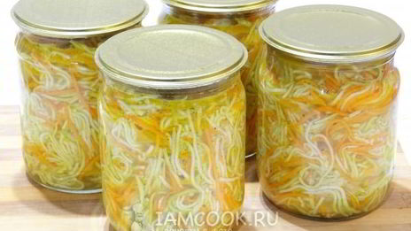 кабачки с морковью по-корейски на зиму