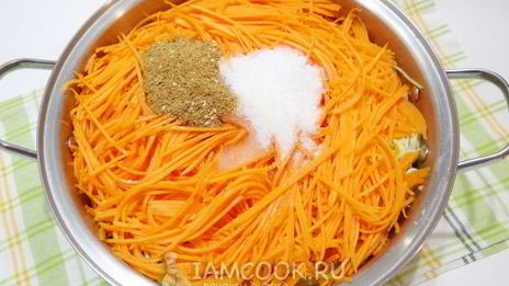кабачки с морковью по-корейски на зиму