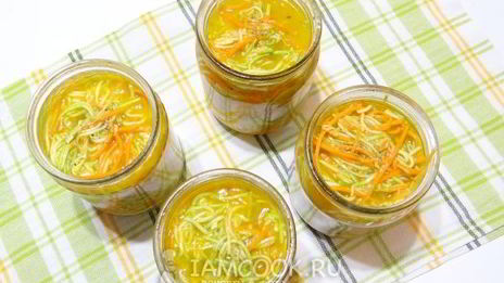 кабачки с морковью по-корейски на зиму