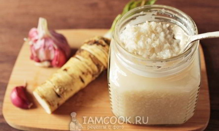 Рецепт хрена с чесноком на зиму