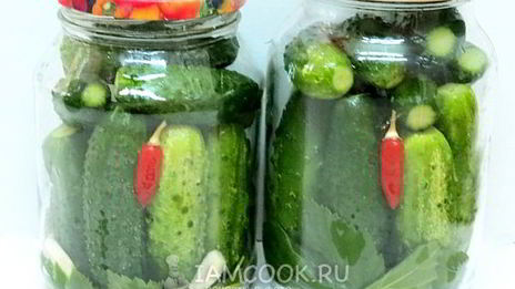 хрустящие огурцы с кетчупом в банках на зиму