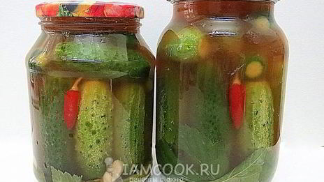 хрустящие огурцы с кетчупом в банках на зиму