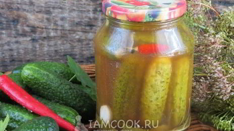 хрустящие огурцы с кетчупом в банках на зиму