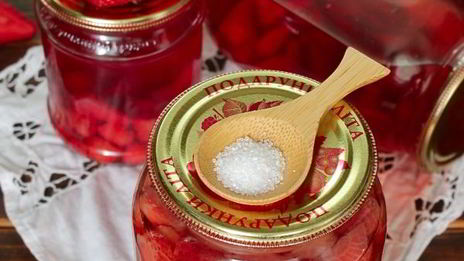 клубничный компот с лимонной кислотой на зиму