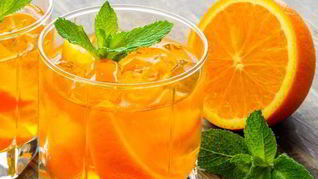 Компот из апельсинов с корицей