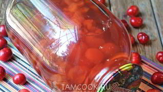 Компот из черешни без косточек на зиму